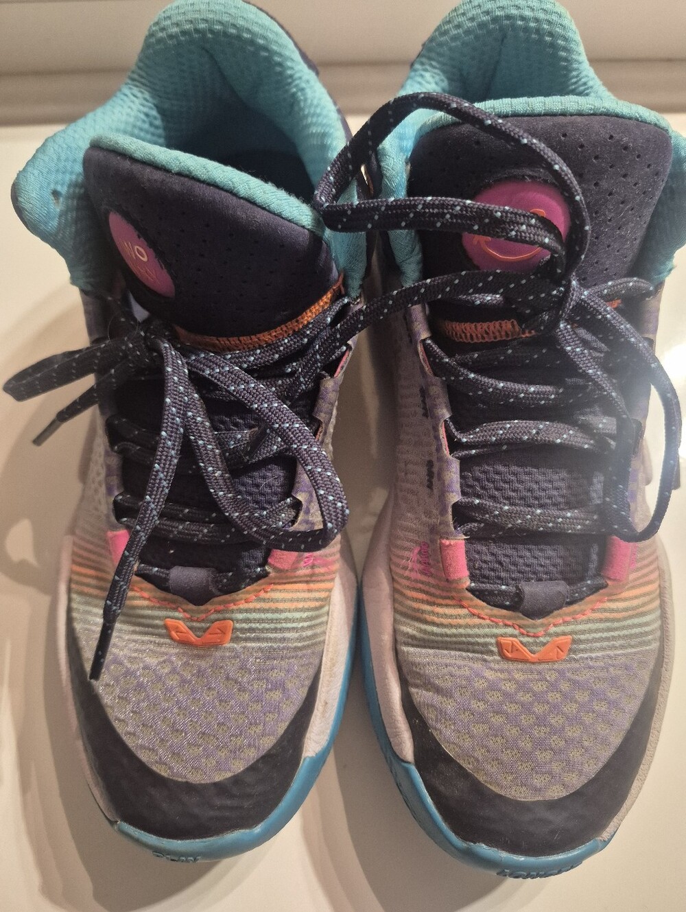 Kids Athletic Sneakers - Teal, Navy & Multi - New Balance